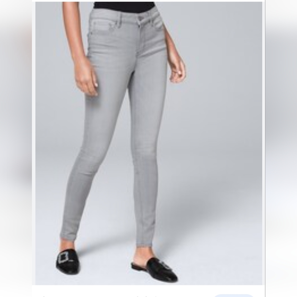 STYLE & CO CURVY FIT GREY JEANS SLIMMING POCKETS NWT SIZE 12